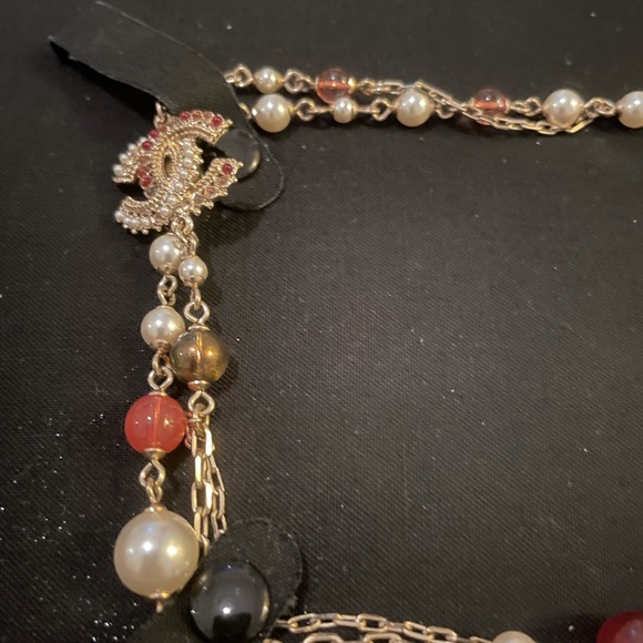 Chanel Faux Pearl + Resin Bead Necklace - Picture 11 of 11